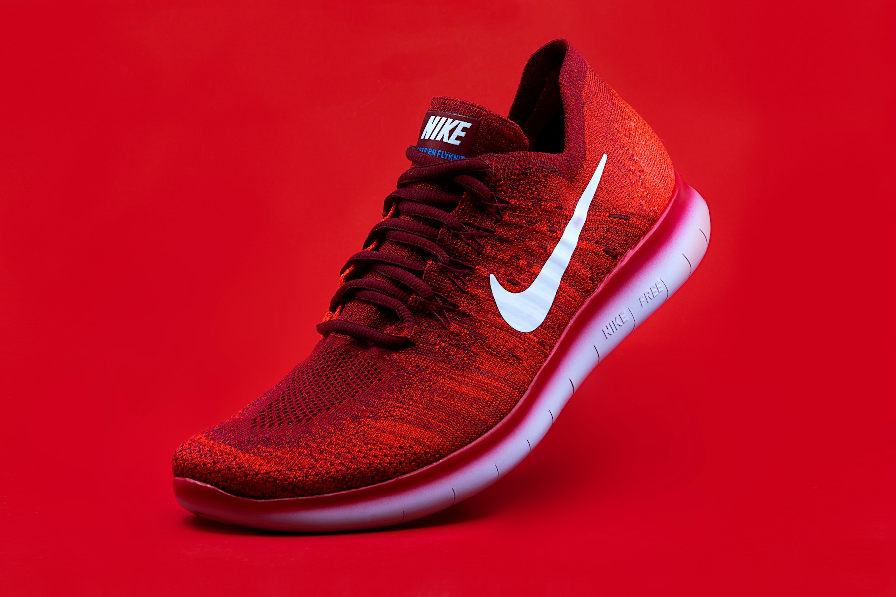 Red Vela Run sneaker